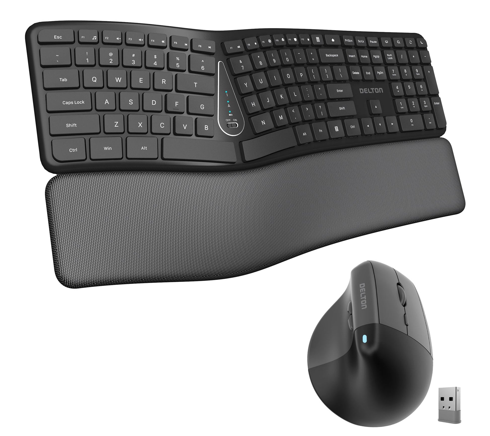Delton KB250 Wireless Keyboard and S38 OpticalMouse Combo