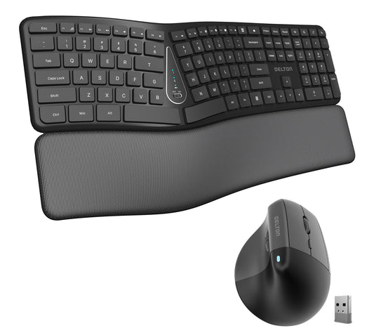 Delton KB250 Wireless Keyboard and S38 OpticalMouse Combo