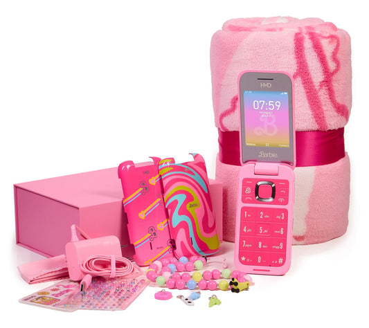 Tracfone HMD Nokia Barbie Flip Phone with Accessories
