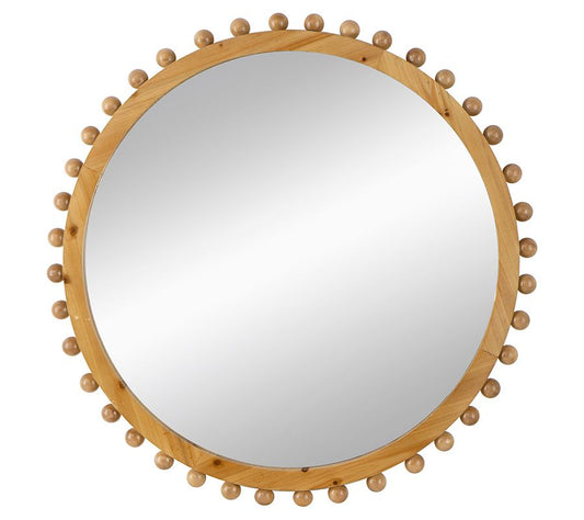 Wood Dolloped Mirror by Valerie