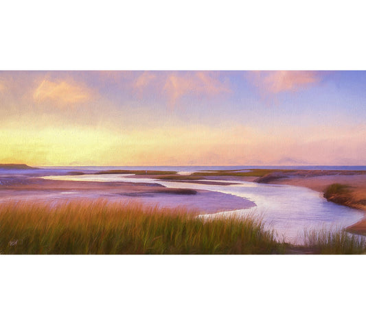 West of the Wind Breaking Dawn Outdoor CanvasArt 48x24