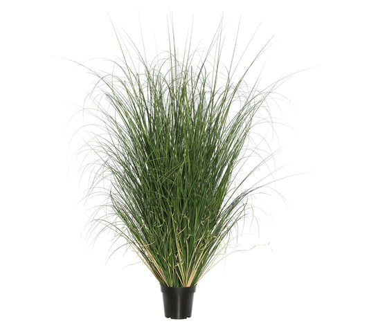 Vickerman 60" PVC Artificial Potted Green Curled Grass