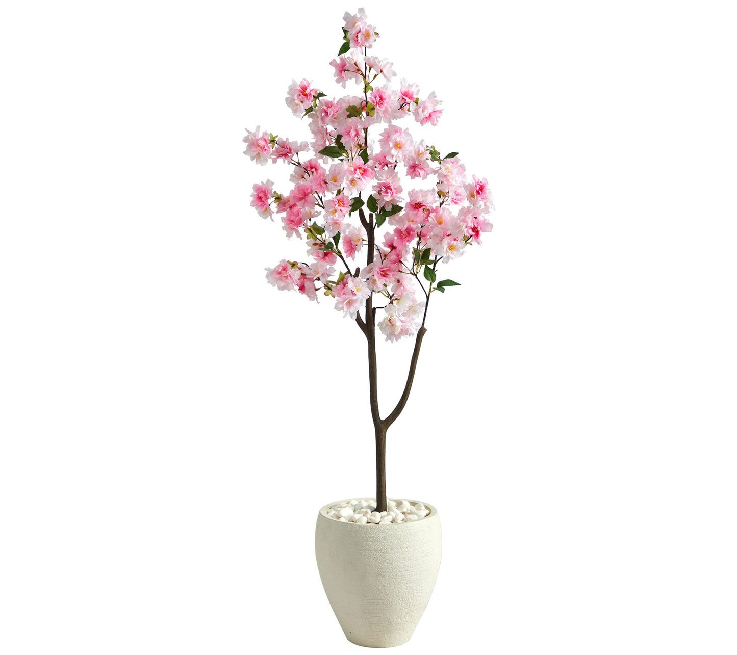 Nearly Natural 4.5' Cherry Blossom Faux Tree inWhite Planter