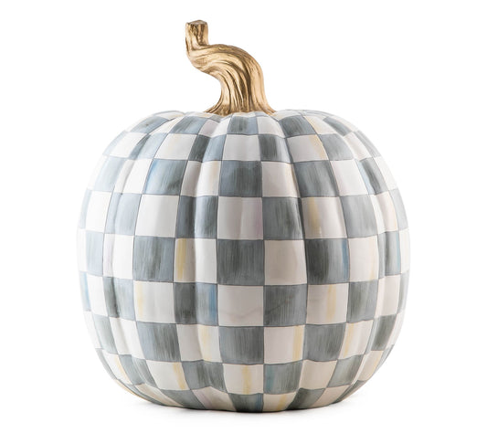 MacKenzie- Childs Large Check Pumpkin