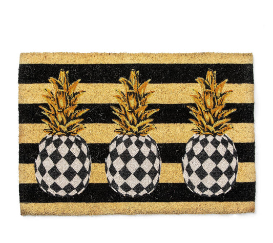 MacKenzie-Childs Pineapple Entrance Mat