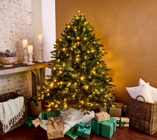 "As Is" Martha Stewart 5' Noble Fir Full Size Tree with 2-in-1 LEDs