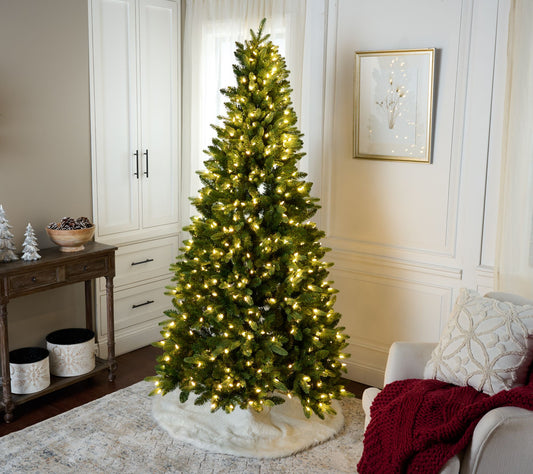 "As Is" Bethlehem Lights 7' Half Tree with 3-in-1 LEDs