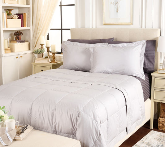 "As Is" Northern Nights Shadow Dot Cotton 650FP Down Blanket-KG