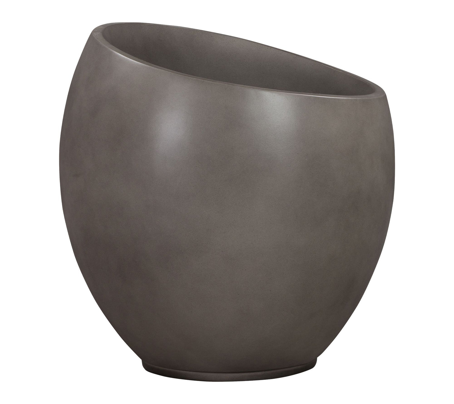 Armen Living Moonstone Medium Planter in Gray Concrete