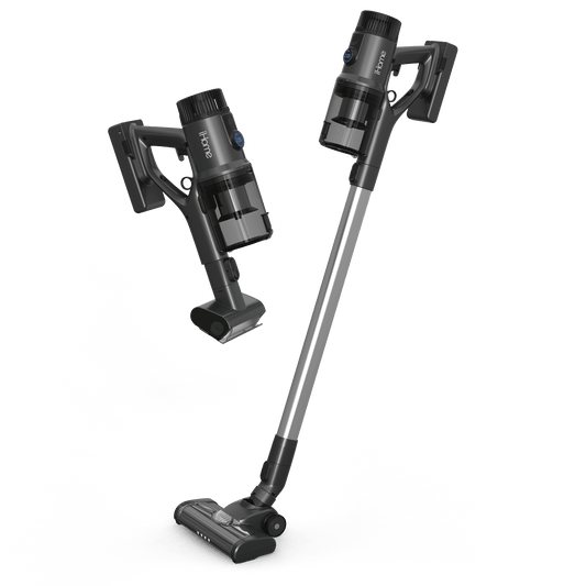 iHome Stick Vac SV2 Lightweight Cordless Vacuum Cleaner, Strong Suction, LED, Extended Battery Life
