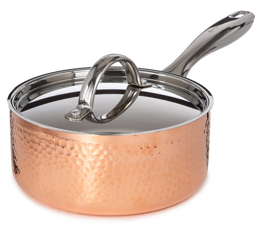 BergHOFF Vintage 5pc Copper Saucepan & Deep Skillet Cook Set
