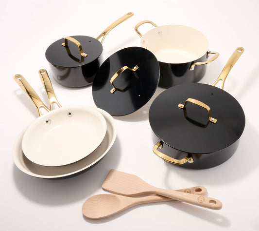 "As Is" Martha Stewart 10-Pc Nonstick Cookware Set