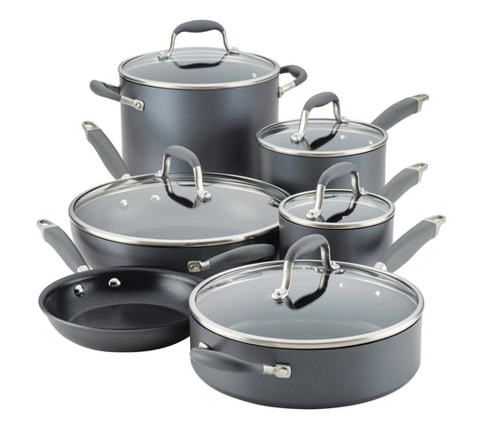 Anolon Advanced Home Hard-Anodized Nonstick Cookware Set, 11pc