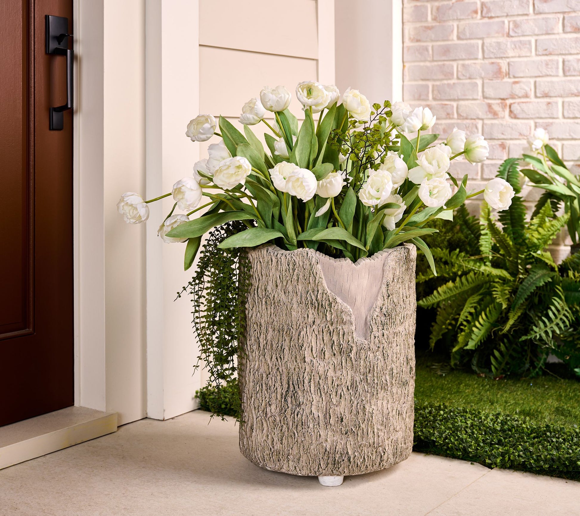 Martha Stewart Large Faux Bois Planter