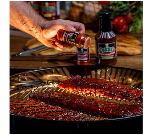Corky's BBQ (10) 2-lb Ribs with BBQ Sauce and S easoning