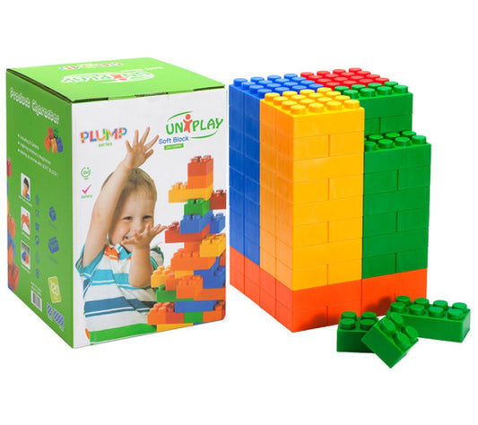 UNiPLAY Plump Soft Building Blocks 120-Piece UN1120PR