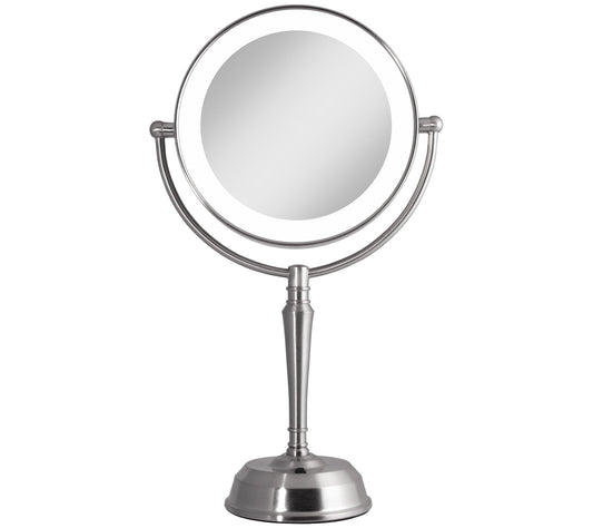 Zadro Rechargeable Cordless, LED Lighted  1X/10X Vanity Mirro
