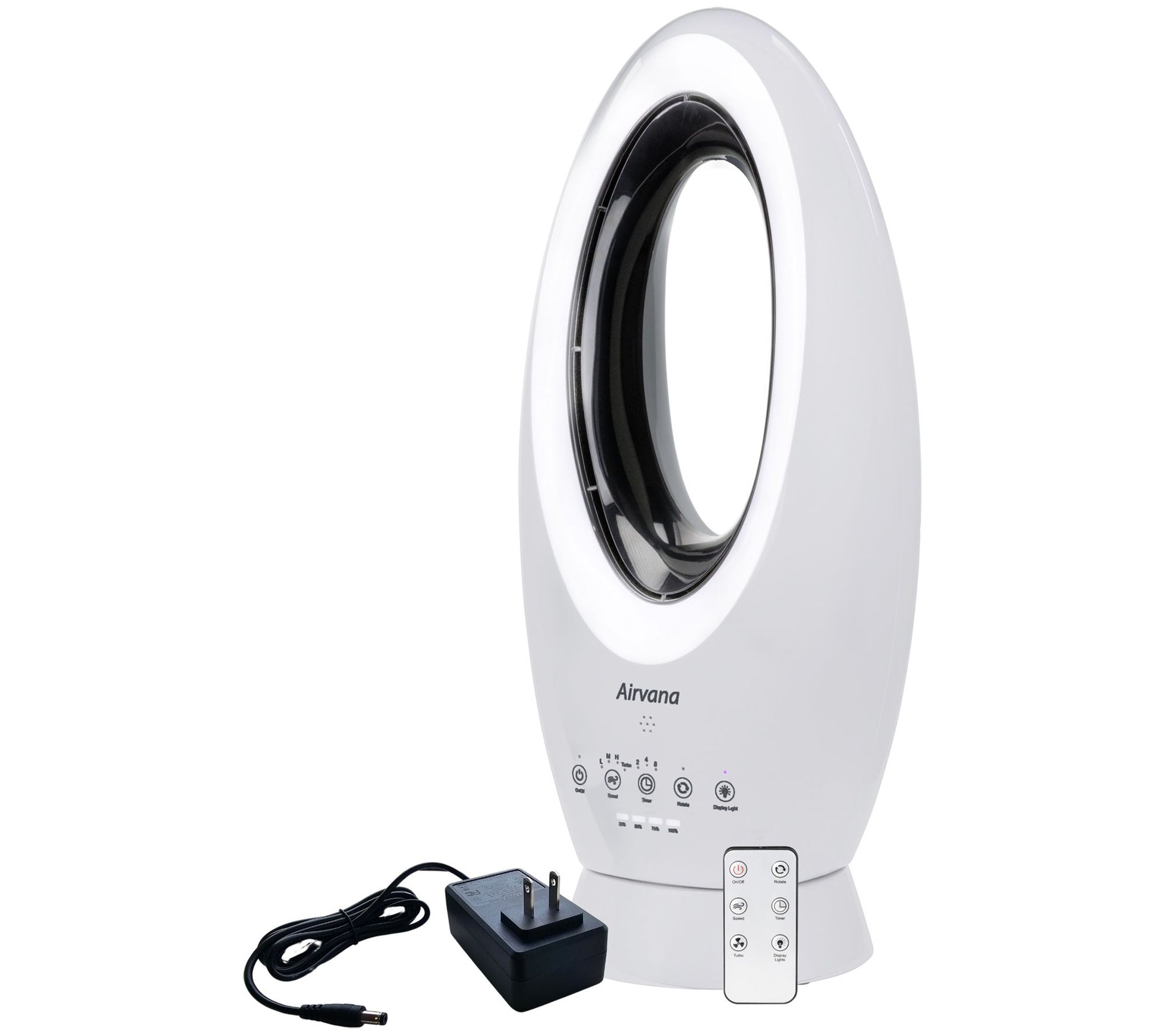 Airvana Cordless Indoor/Outdoor 4-Speed Bladeless Fan